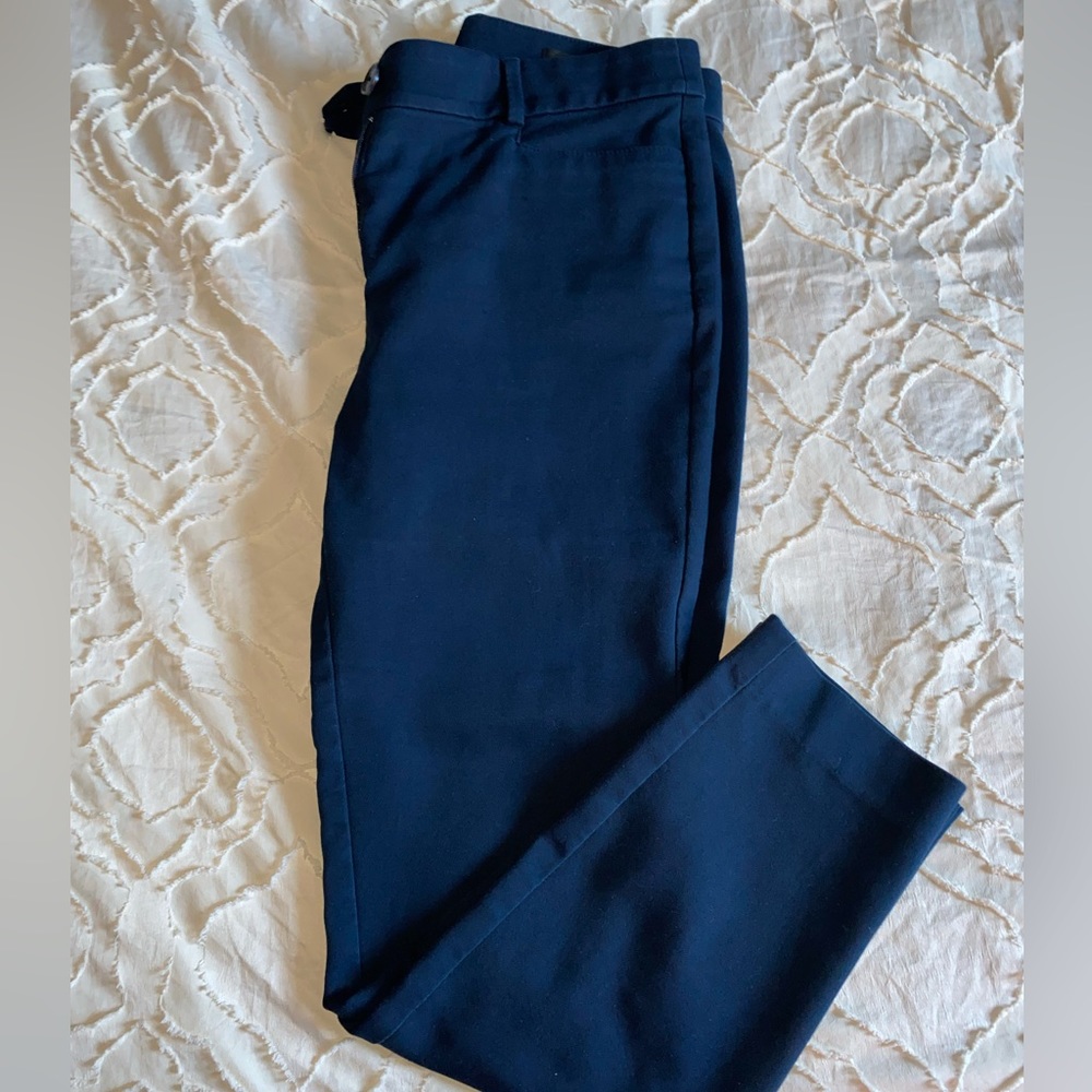 LOFT Skinny Dress Pants in Navy Blue